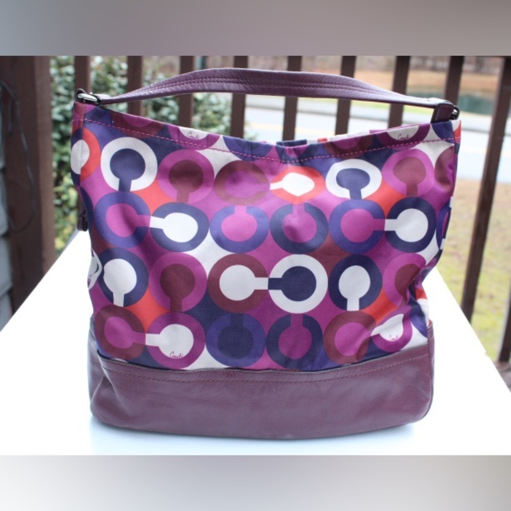 Coach Multi color signature logo hobo bag - Picture 6 of 15